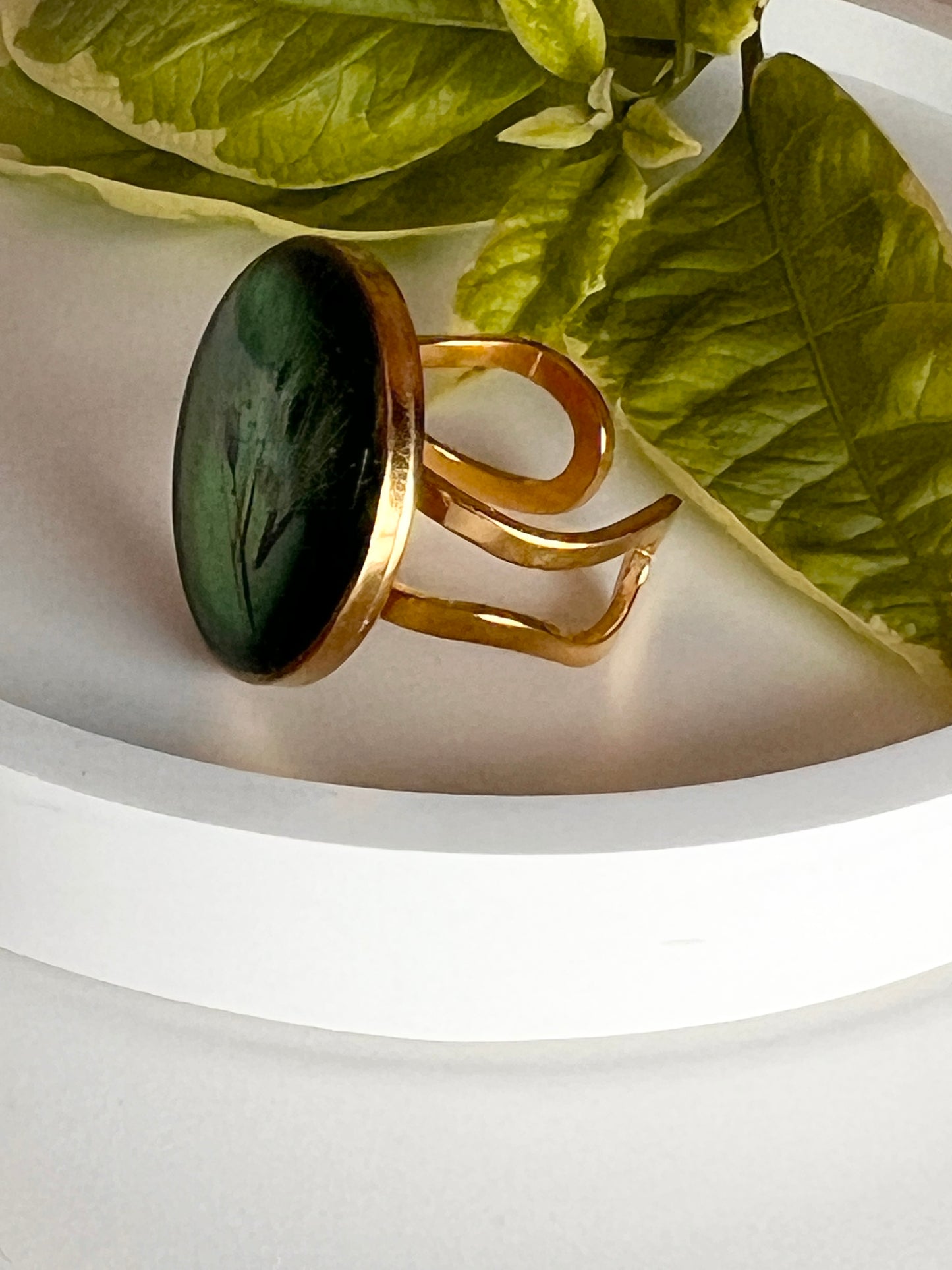 Real Dandelion Statement Ring - JewlOn