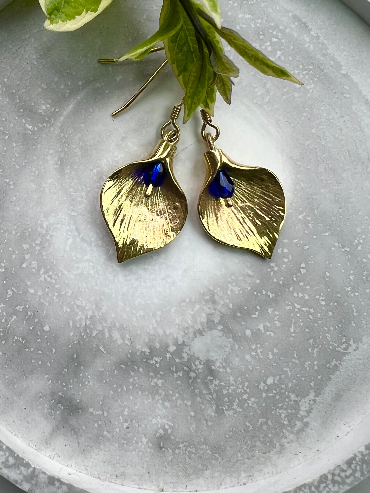 Sterling Silver Peace Lily Earrings