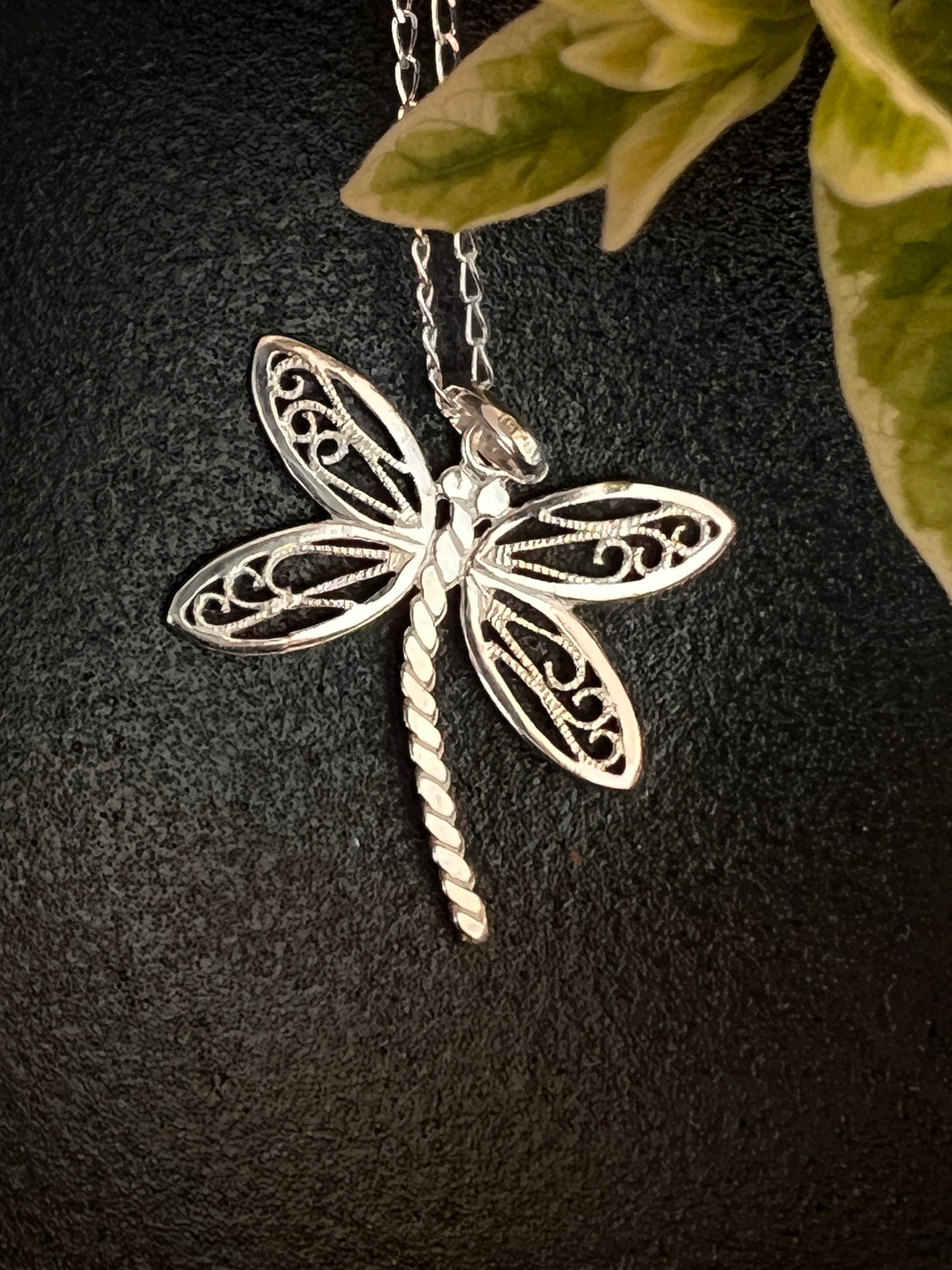 Sterling Silver dragonfly necklace