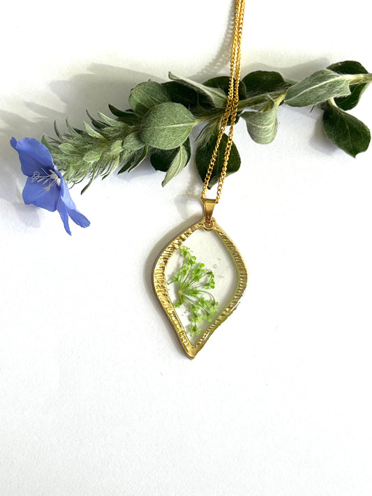 Leaf Shape Petit Leaf and Fynbos Resin Jewellery