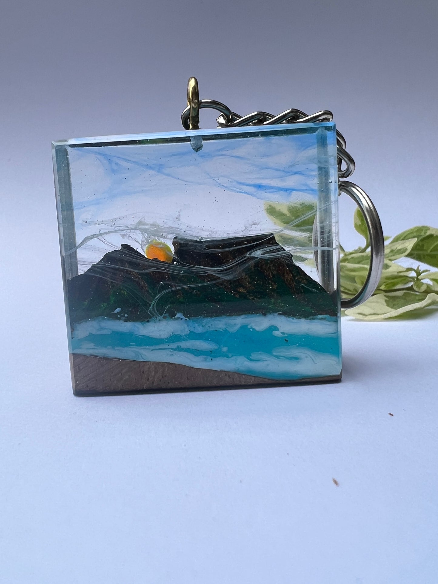 Table Mountain Resin Keychain