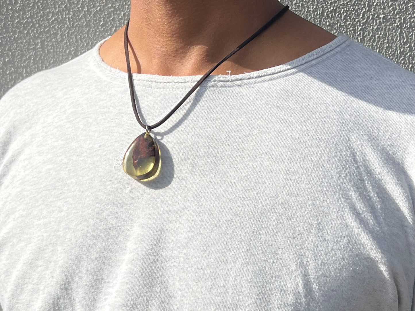Alien Rock Unisex Resin Necklace