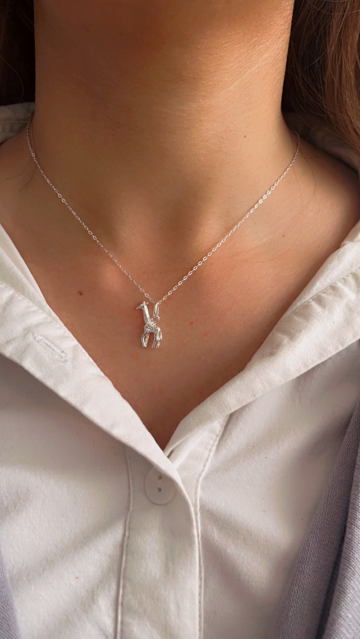 Sterling Silver Tiny Giraffe - JewlOn