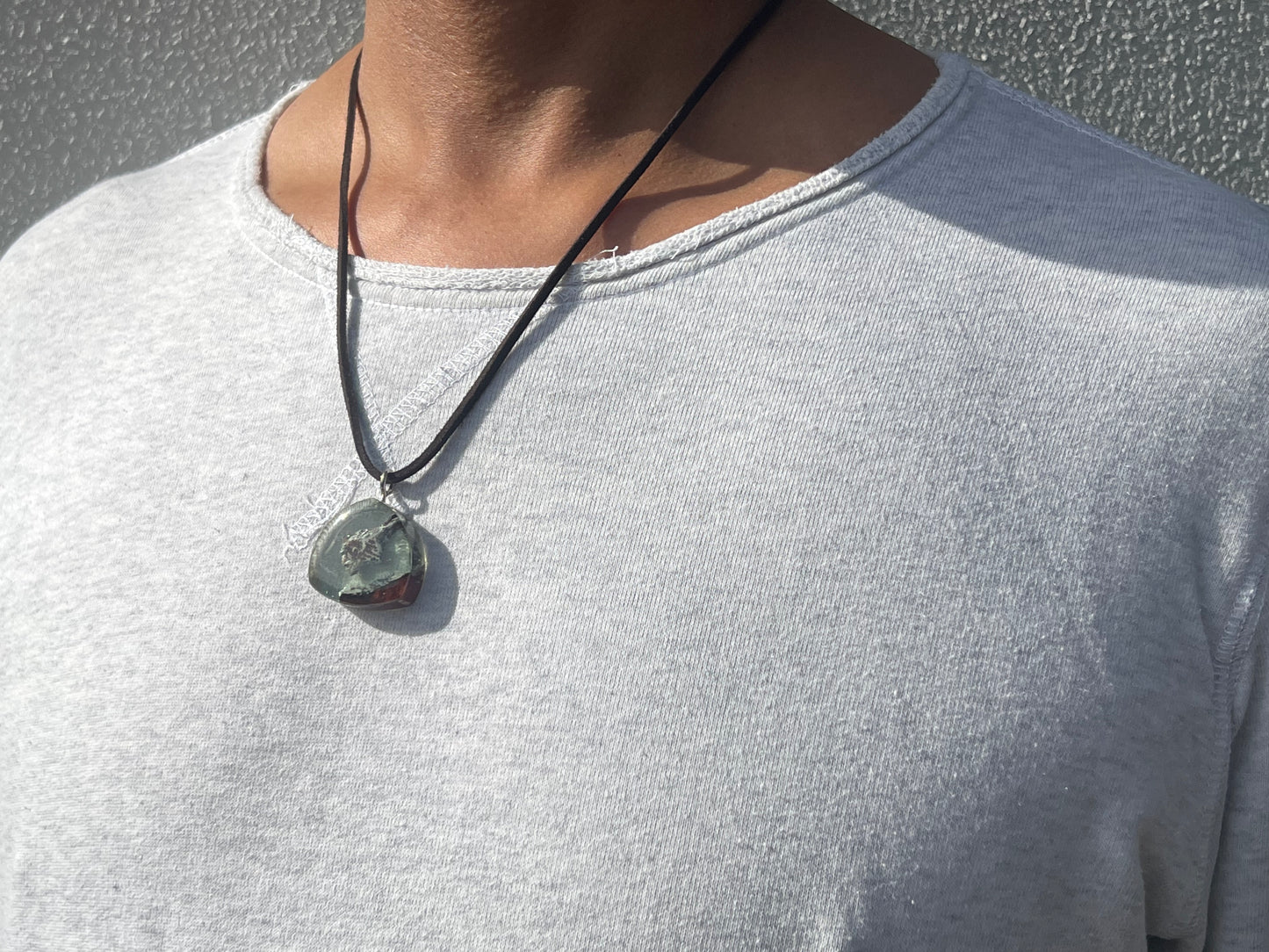 Alien Rock Unisex Resin Necklace