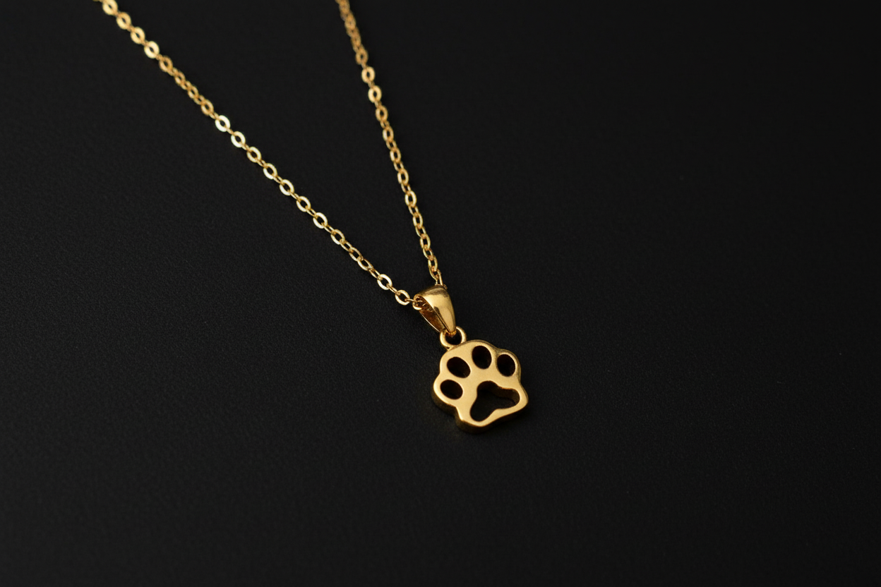 Sterling silver paw print outlines - JewlOn