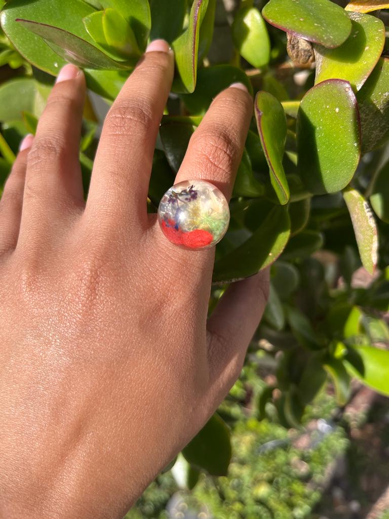 Fynbos Blast Adjustable Resin Ring