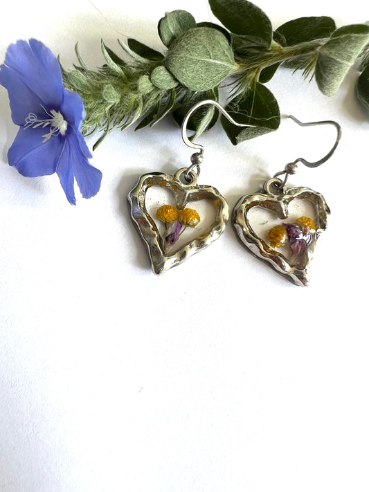 Tiny Purple Fynbos Earrings