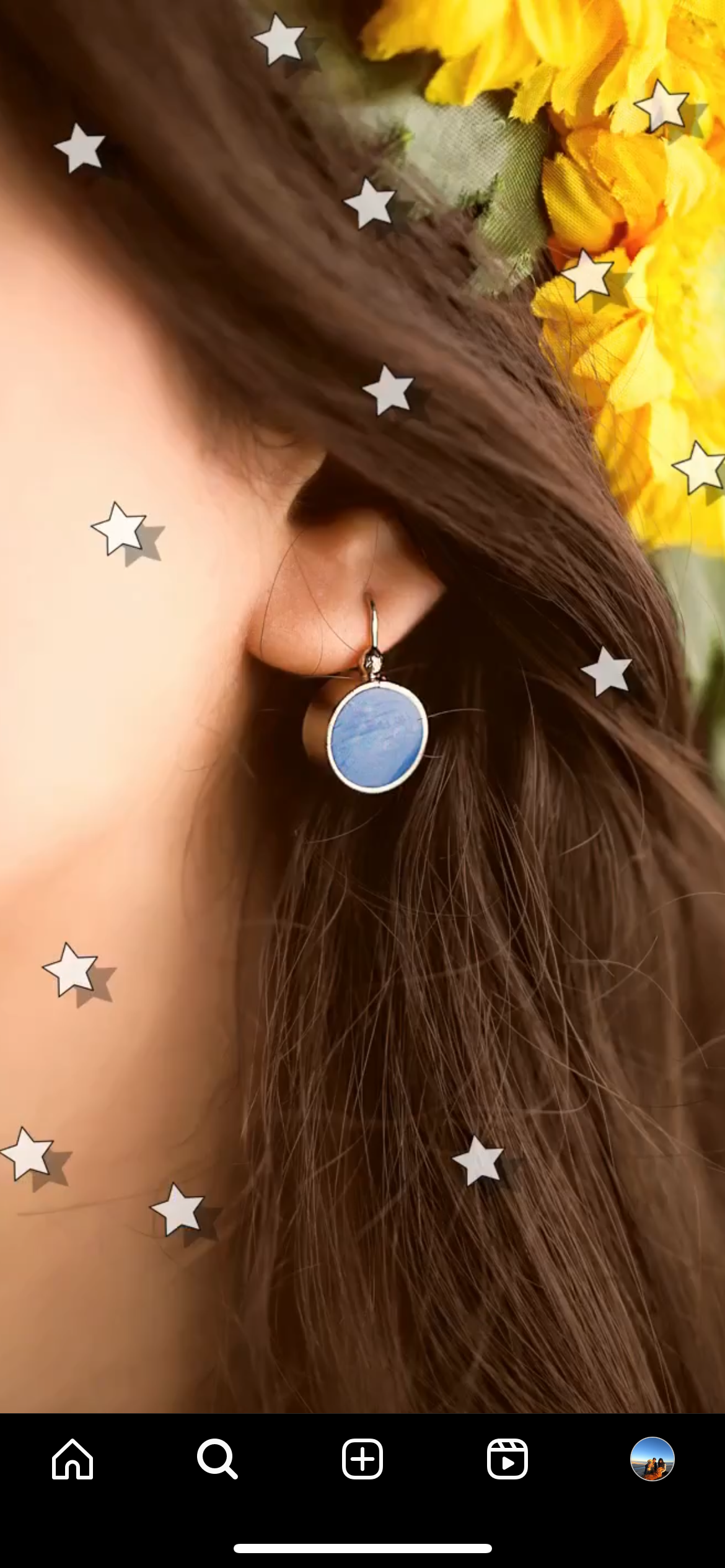 Geometeic drop earrings