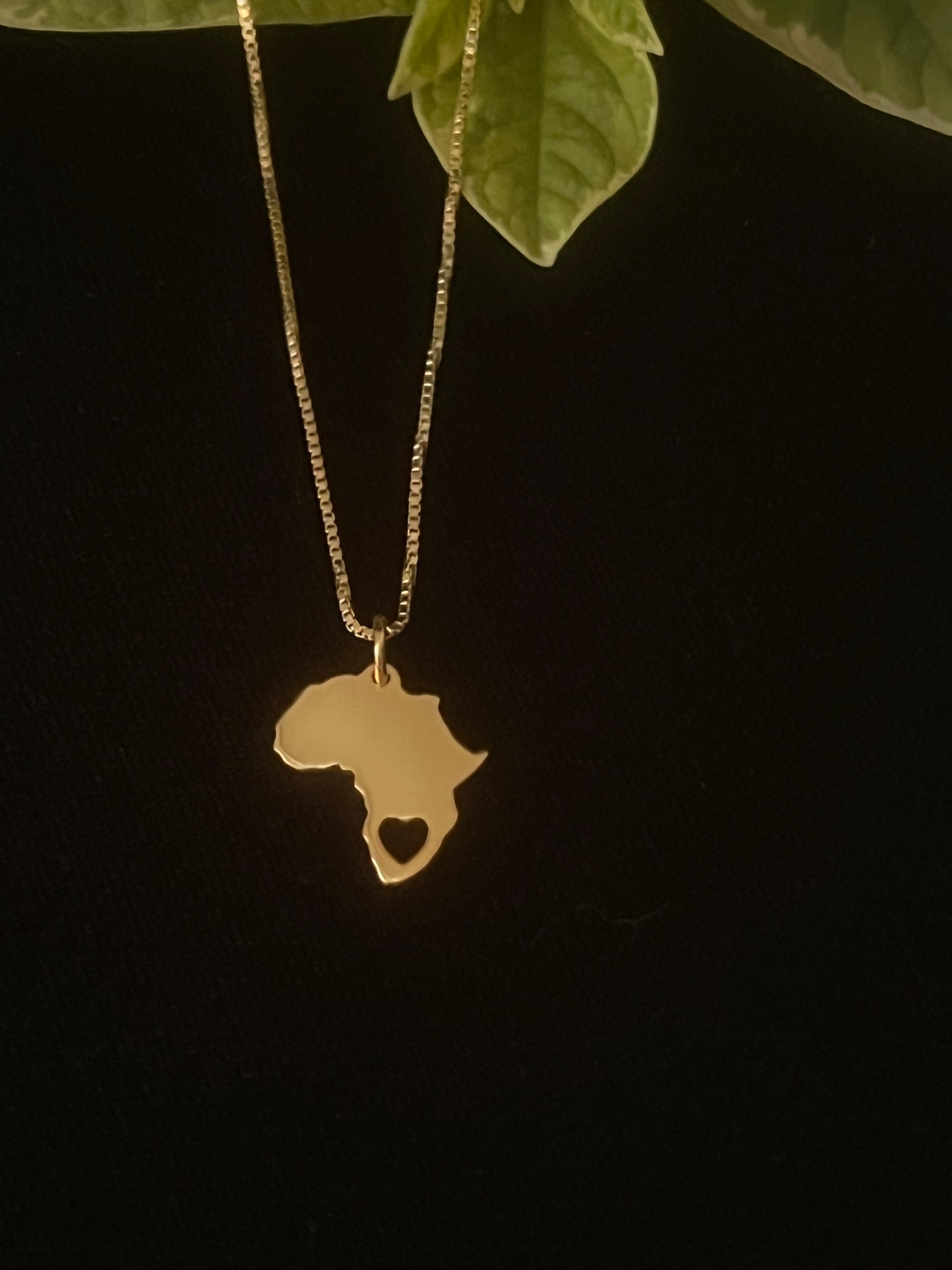 Sterling silver South Africa heart of Africa - JewlOn