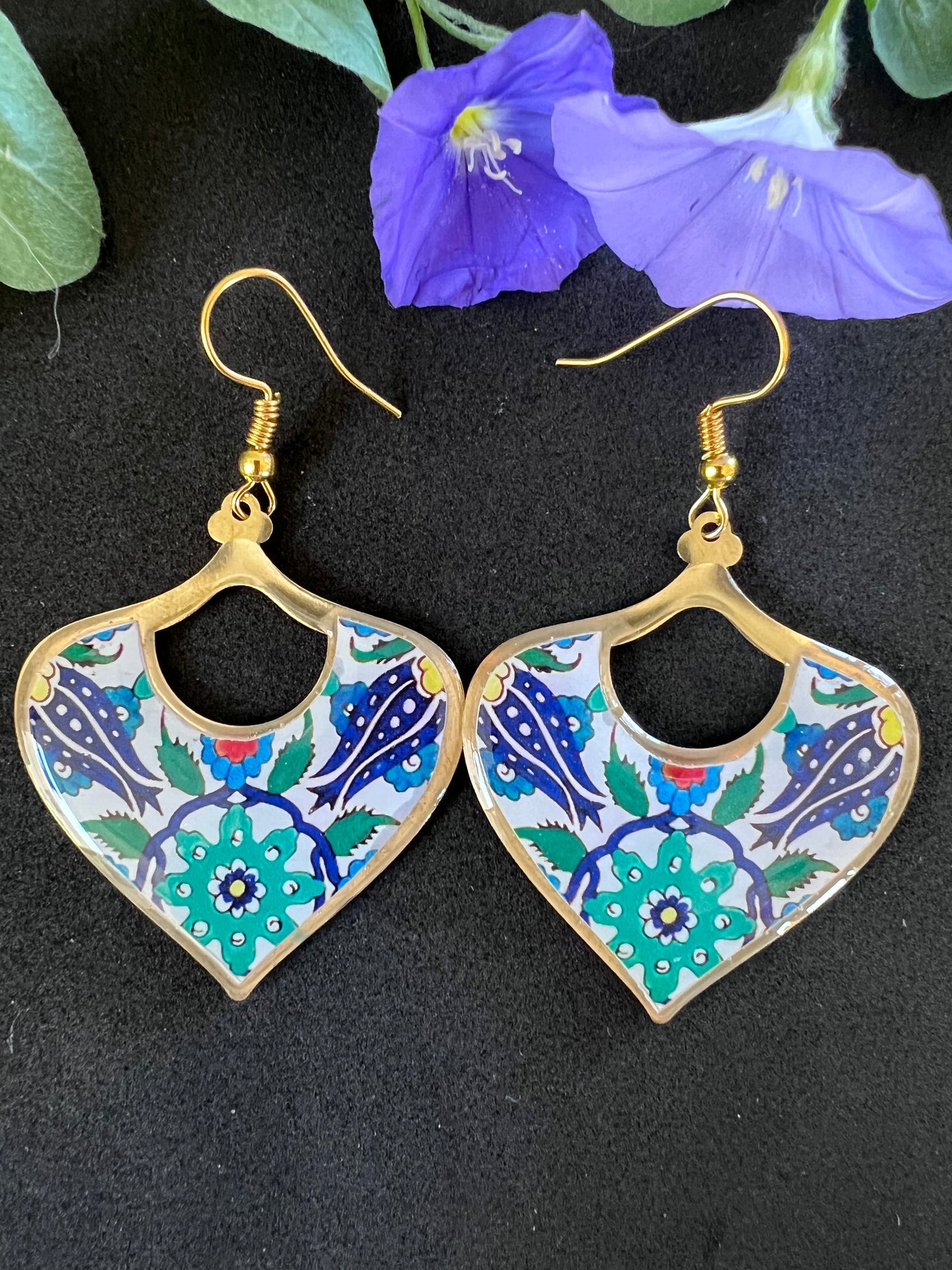 Double Sided Morocan Leaf earrings