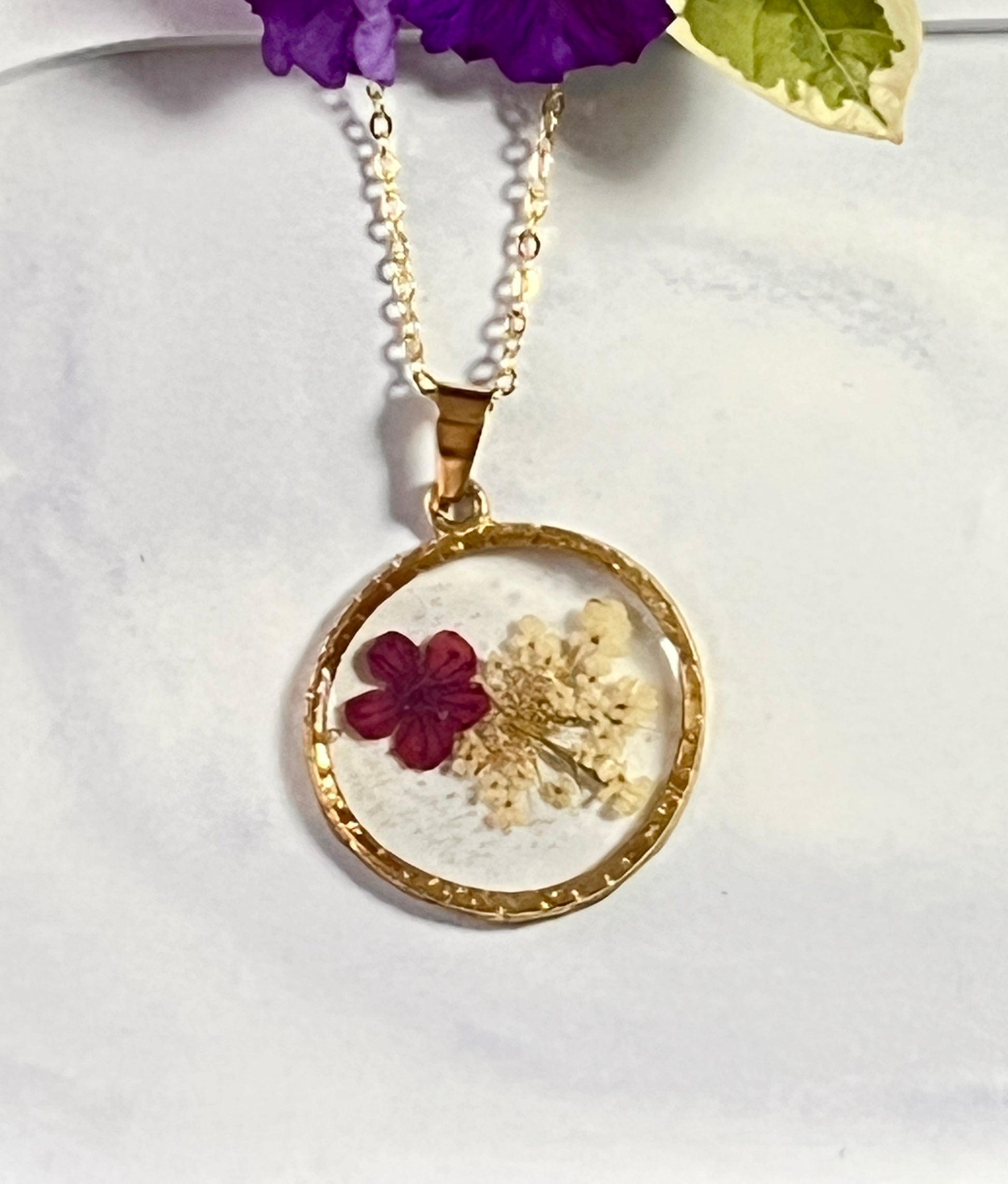 White Lace Fynbos Resin Jewellery - JewlOn