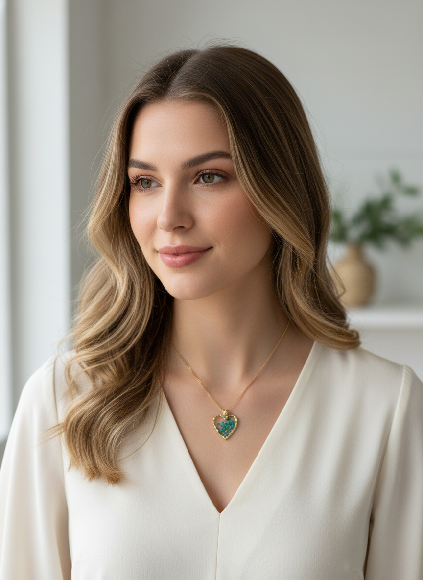 Dainty Blue Lace Fynbos necklace