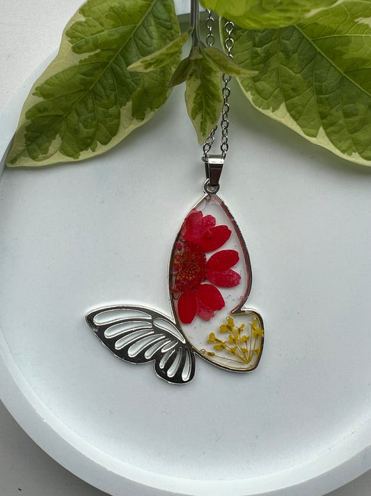 Daisy Flower Garden Resin Necklace - JewlOn