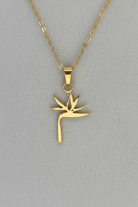 Sterling Silver Strelitzia necklace - JewlOn