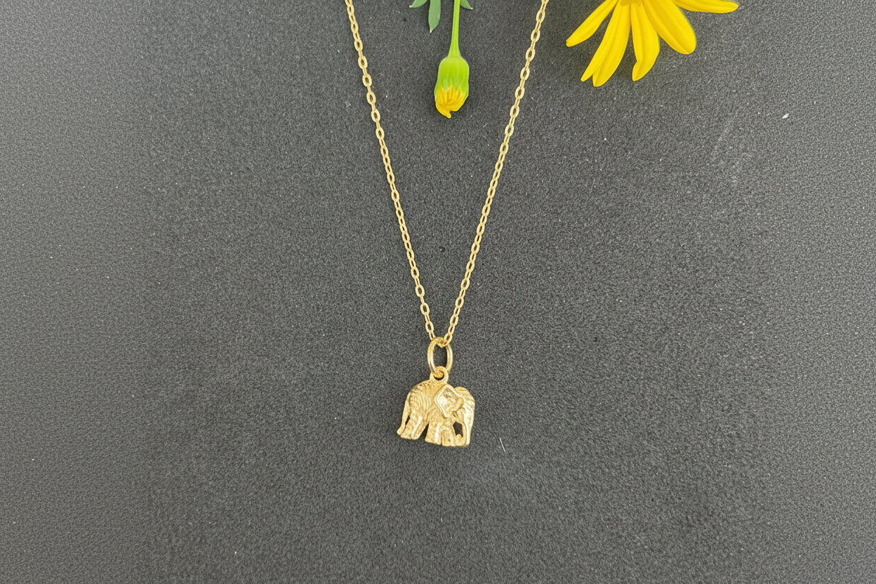 Sterling Silver Tiny Elephant - JewlOn