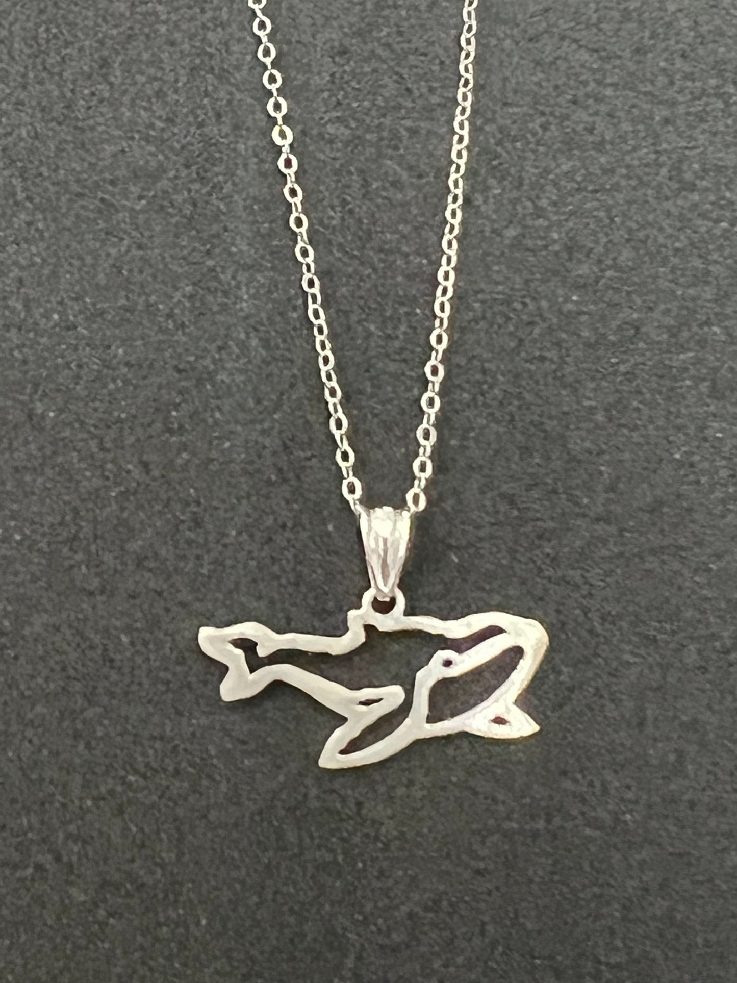 Sterling silver humpback whale