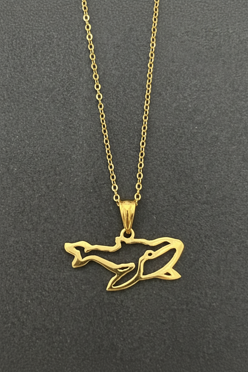 Sterling silver humpback whale - JewlOn