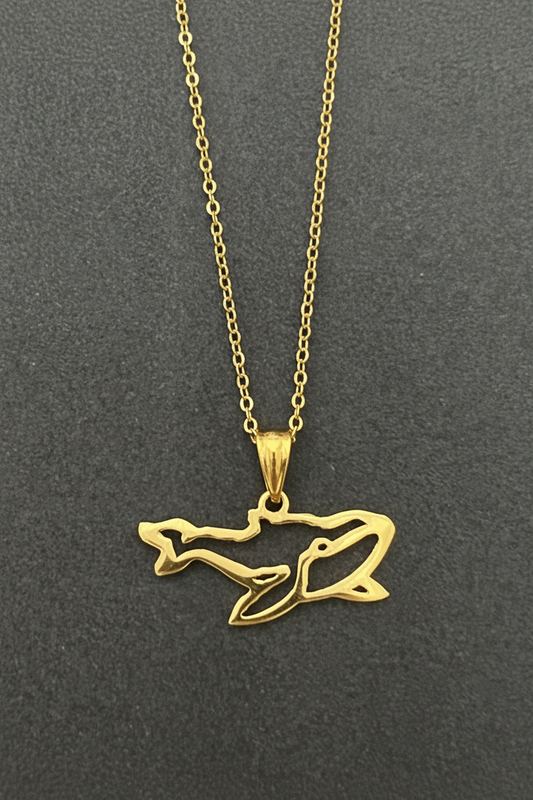 Sterling silver humpback whale - JewlOn
