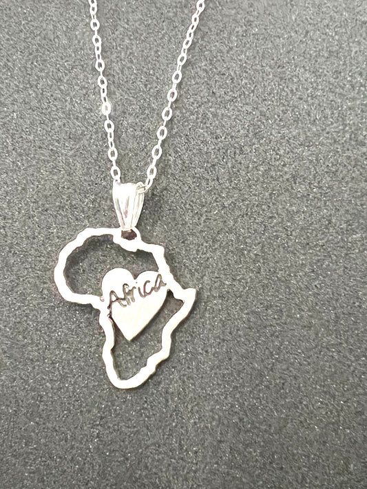 Sterling Silver Love For Africa