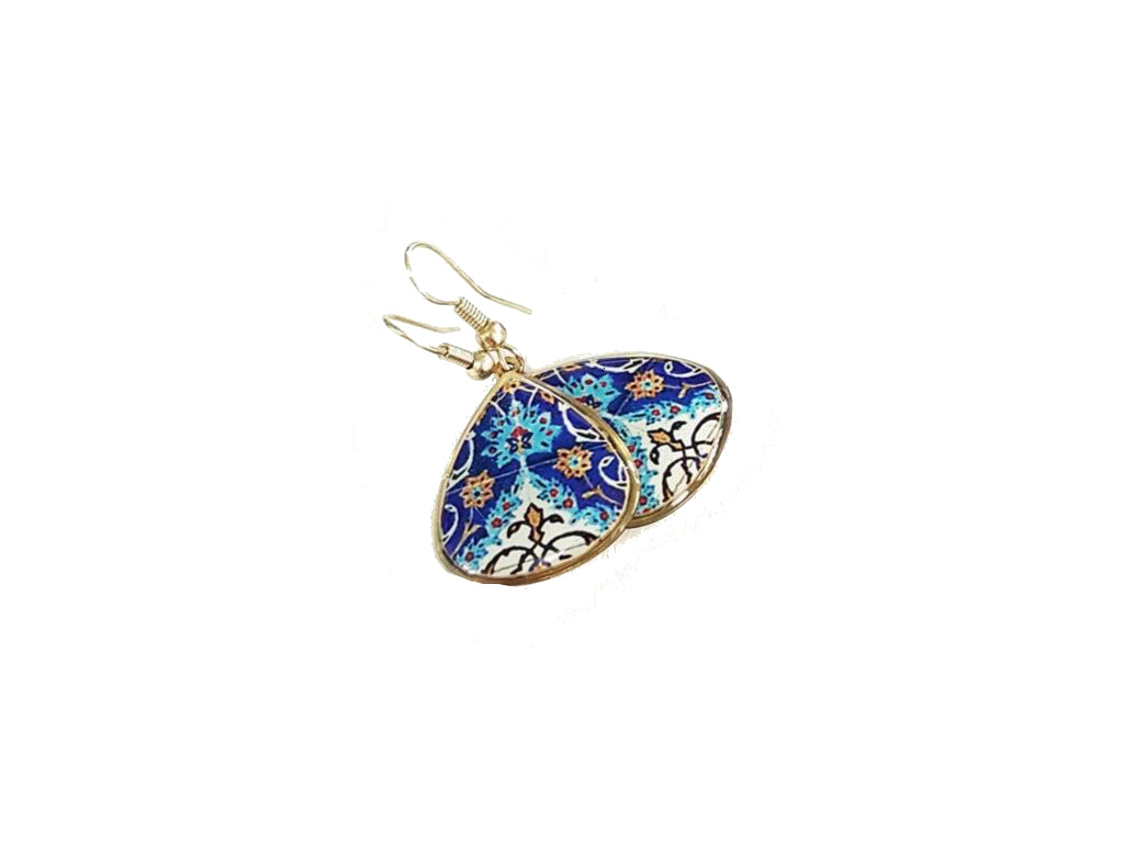 Blue floral earrings - JewlOn