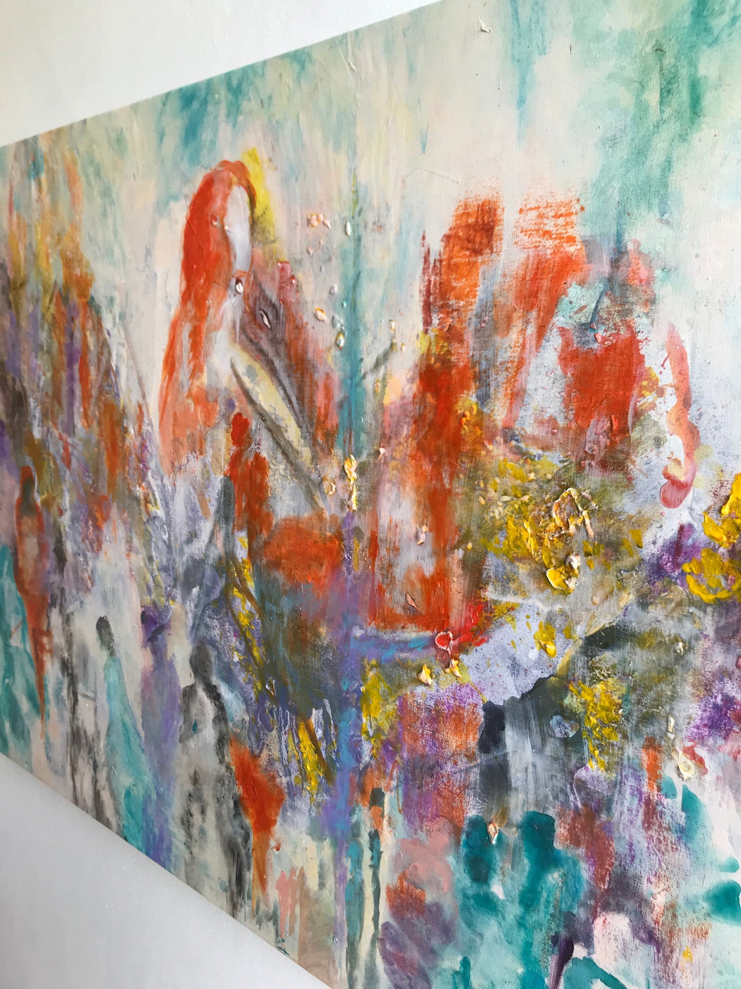 Soft love Abstract Acrylic Painting