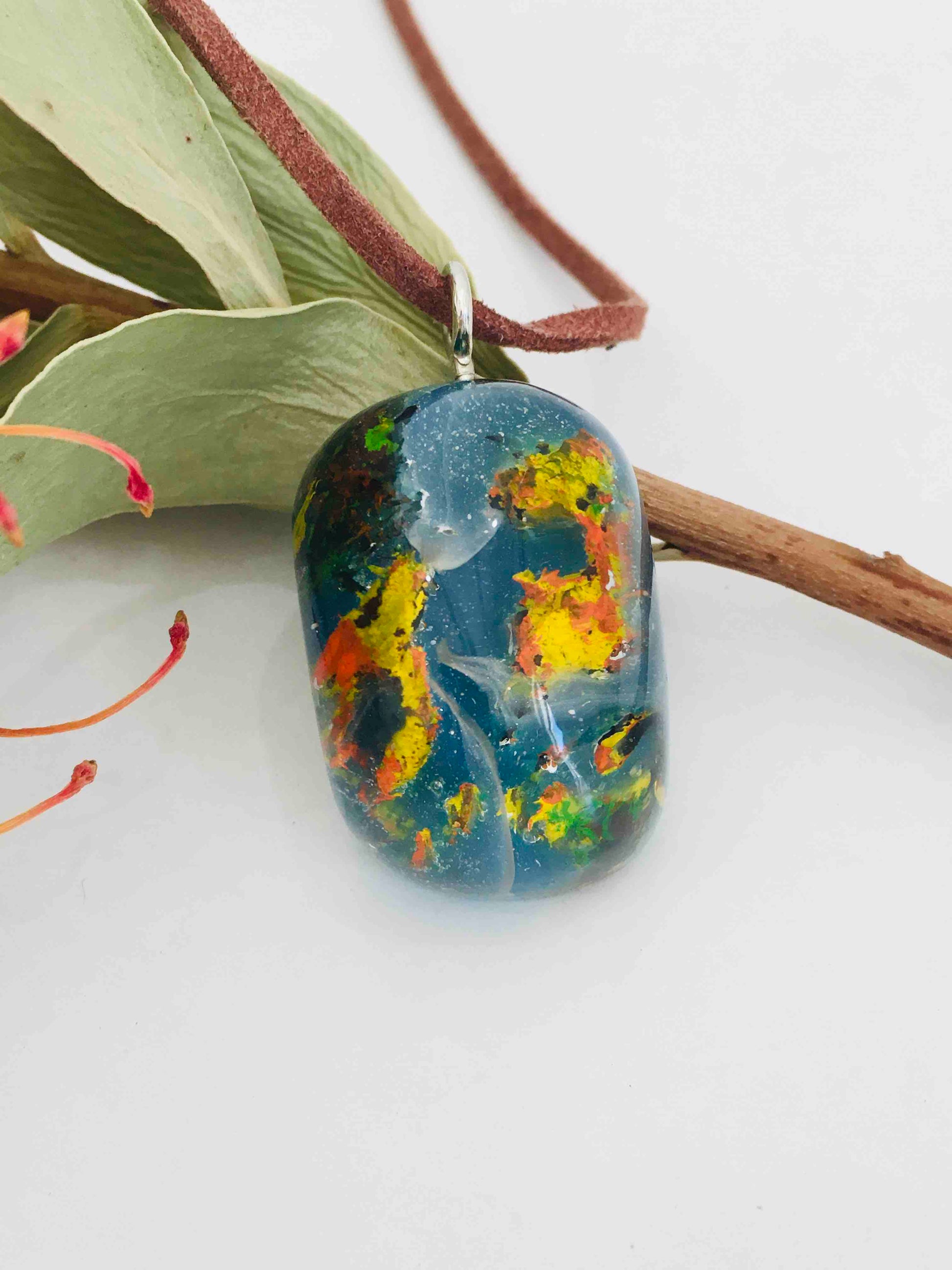 Cano Cristales River Epoxy Necklace - JewlOn