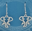 Sterling silver mama and baby elephant