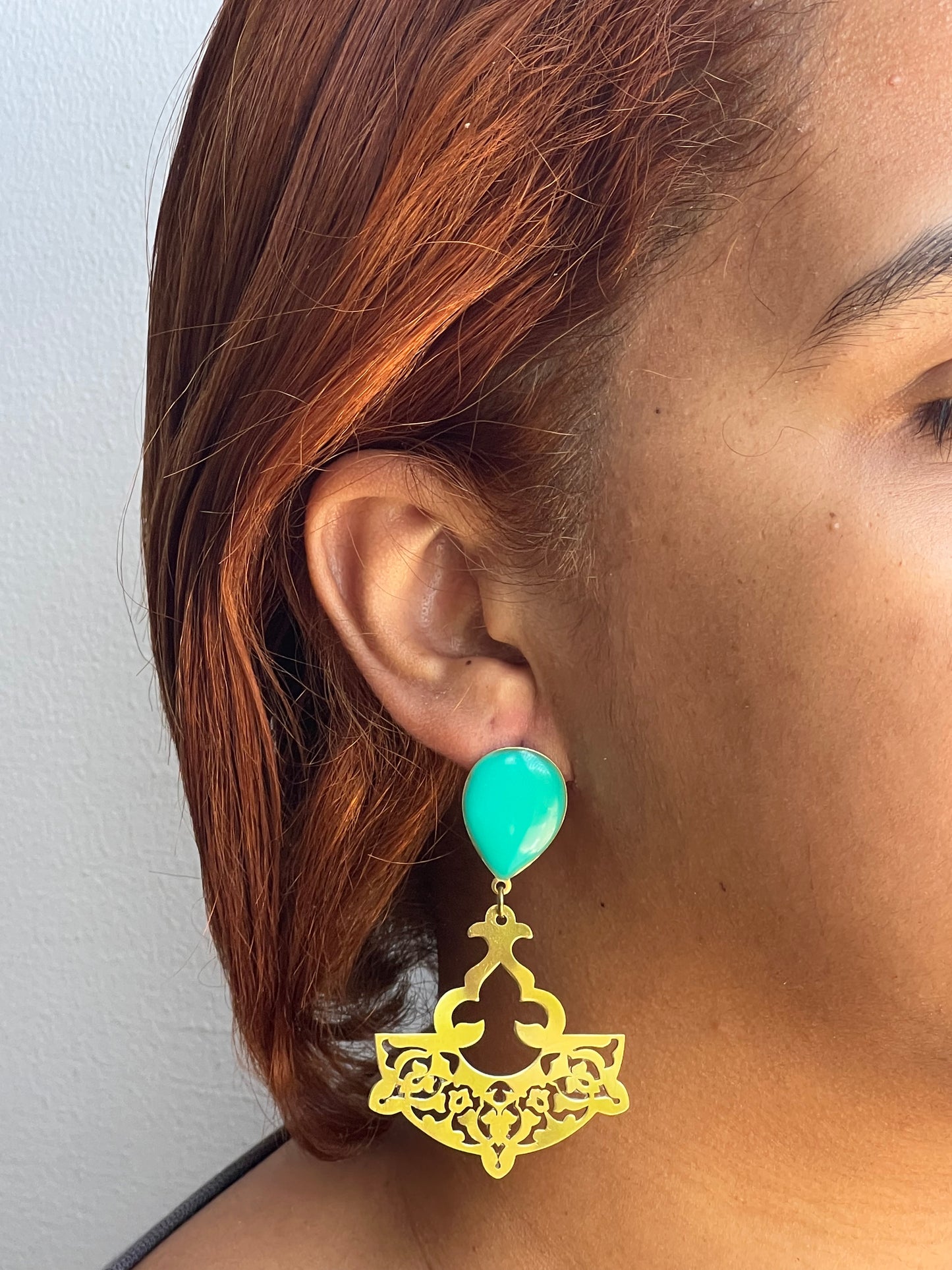 Sufi Emerald Earrings