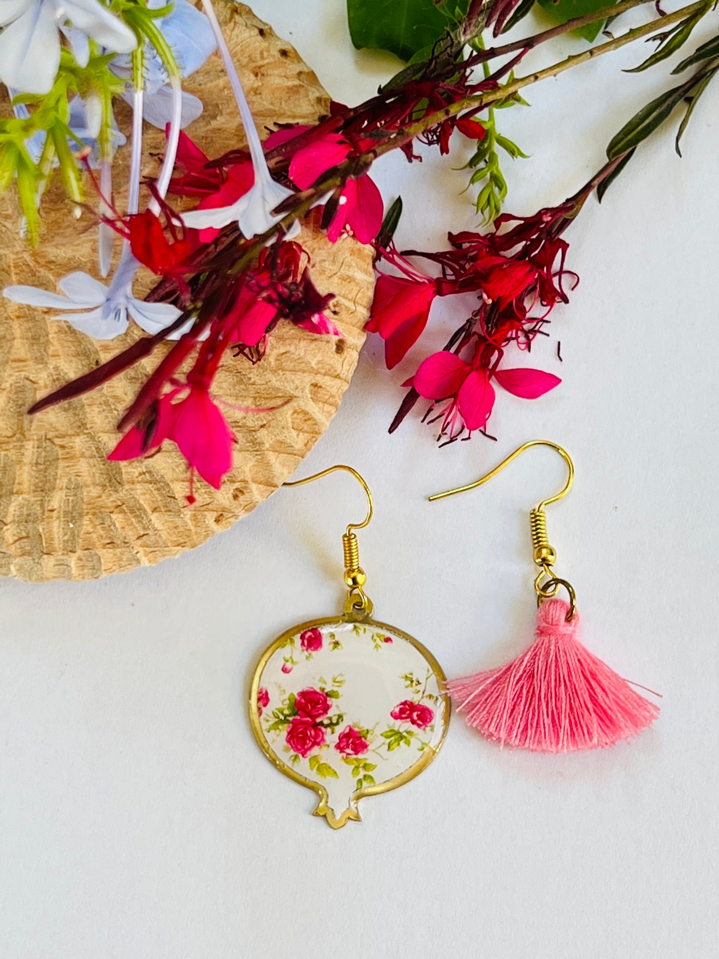 Pomegranate Mismatched Earrings