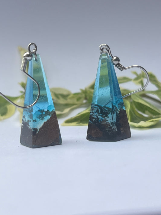 Snowy Rock Earrings