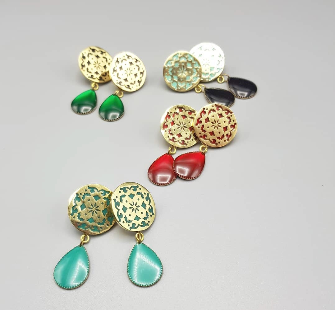 Sufi Round Earrings - JewlOn