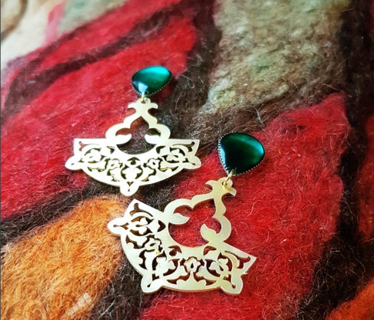 Sufi Emerald Earrings - JewlOn